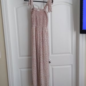 Sadie & Sage Ditzy Smocked Floral Jumpsuit